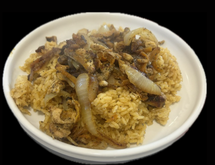 Rice with Onion Chicken